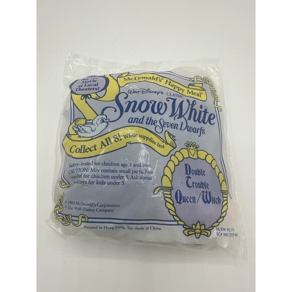 1992 McDonald’s Snow White Queen/Witch Happy Meal Toy – Sealed - Picture 1 of 10